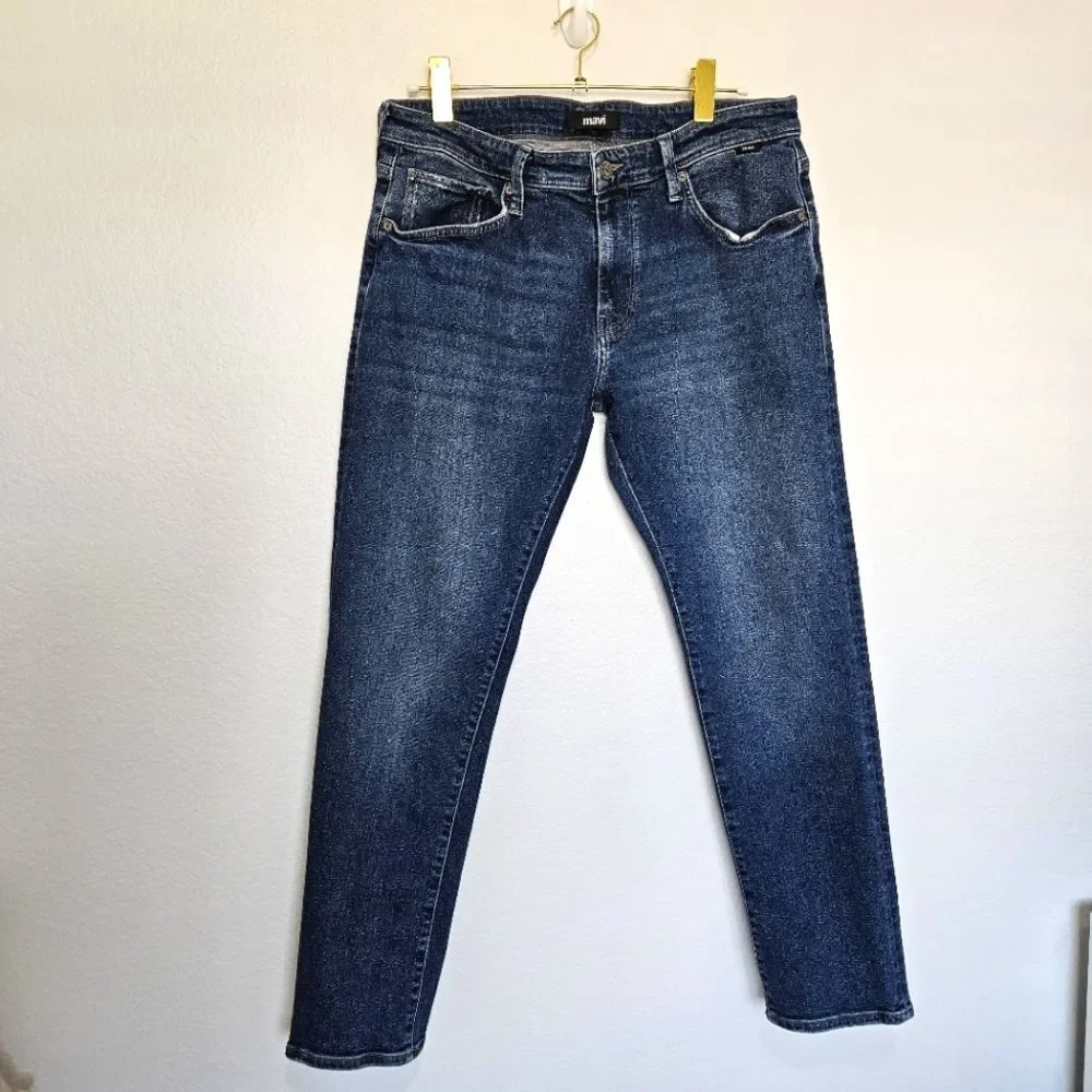 Mavi | Jake Slim Leg Medium Wash Denim Jeans, Mens 35/30 - Picture 2 of 6